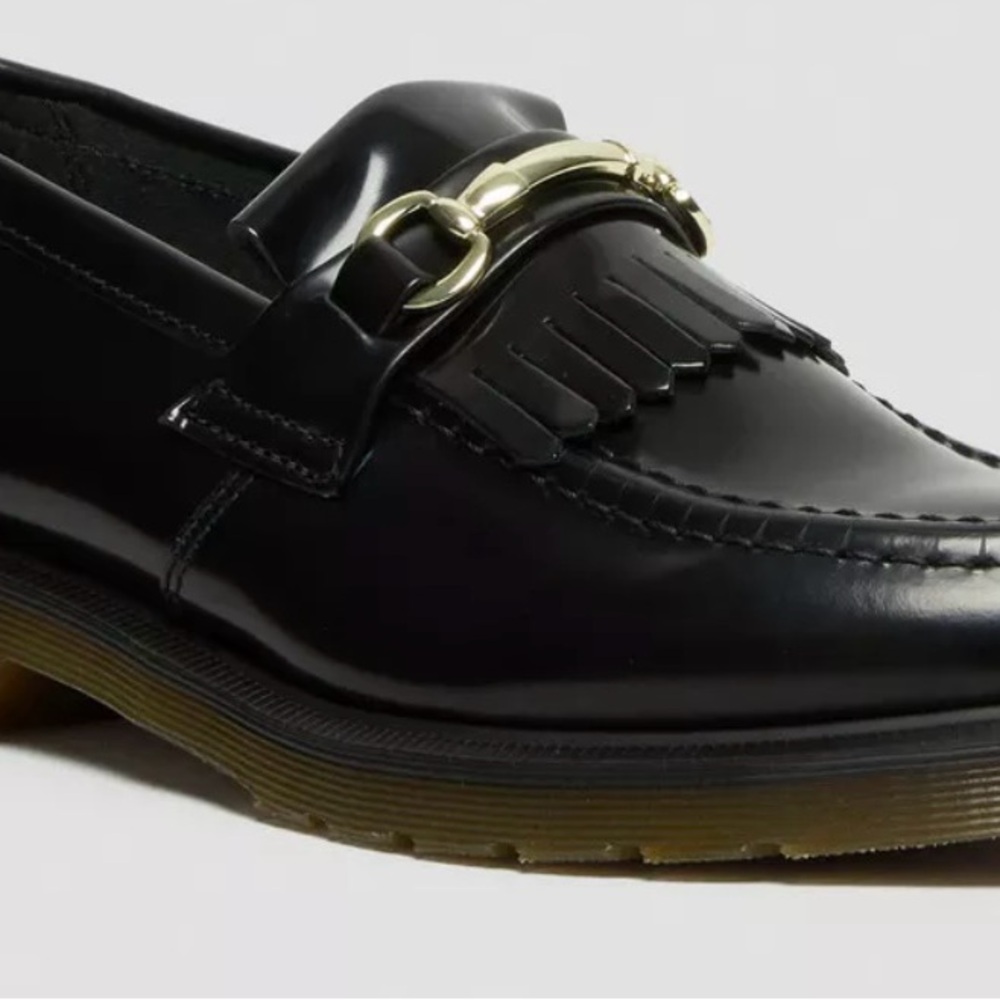 ADRIAN SNAFFLE SMOOTH LEATHER KILTIE DR MARTEN LOAFERS